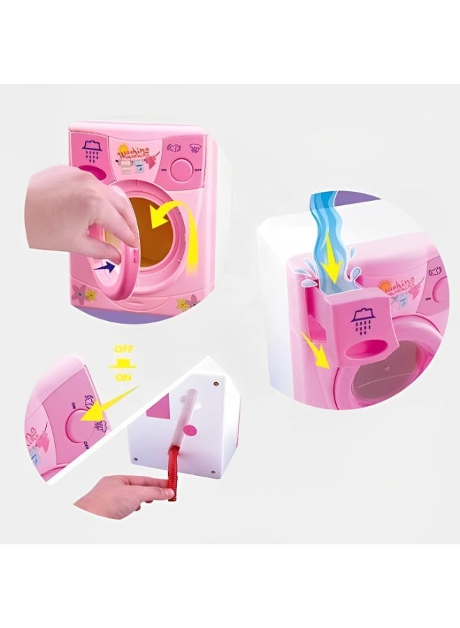 Laundry Toy Set for kids - Washing Machine, Iron and Basket - Image 2
