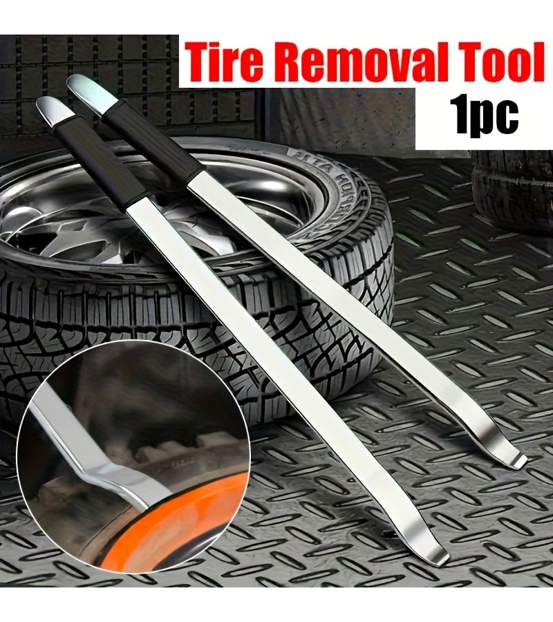 Elbow And Straight Single Metal Tire Lever Tool 1pc For Quick Manual Tire Removal - Image 1