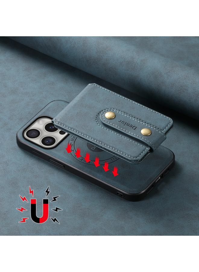 دينيور جراب هاتف جلدي لهاتف iPhone 16 Pro D14 NK بنمط ريترو مع حامل بطاقات مغناطيسي من MagSafe - Image 5