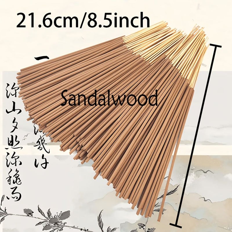 59 Pieces Sandalwood Fragrance Notes Incense Sticks Family Pack For Home Study And Tea Room - Image 1