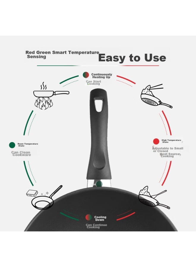 Ballarini Italian Imported Wok, Large Diameter, Titanium-coated Non-stick Pan, Compatible With Induction Cookers, Venetian Black, 30cm - Image 2