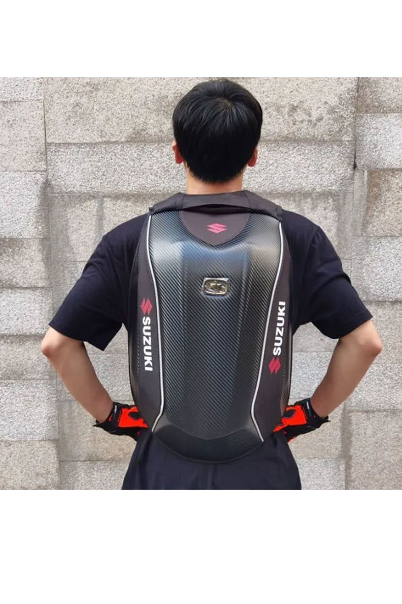 Suzuki Suzuki Carbon Fiber Helmet Storage Bag or Motorcycle Backpack - 850712 - Image 4