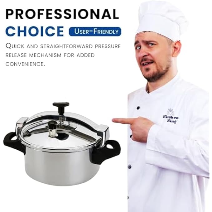 Kitchen King Kk Twisto Pressure Cooker Easy Opening With Resistant Bridge Enhanced Safety Heat Resistant Handle Fda Approved Ideal For Healthy Cooking - Image 4