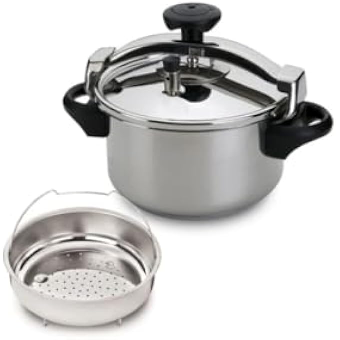 Kitchen King Kk Twisto Pressure Cooker Easy Opening With Resistant Bridge Enhanced Safety Heat Resistant Handle Fda Approved Ideal For Healthy Cooking - Image 1