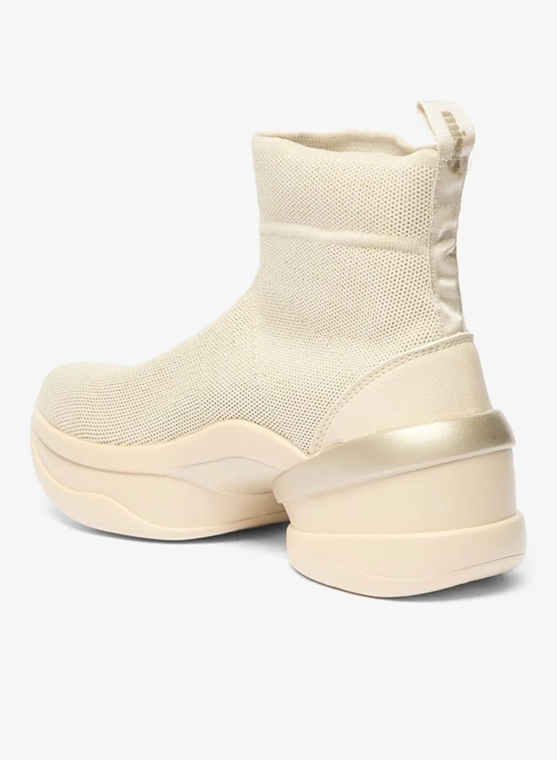 MISSY Women's Textured Slip-On Chunky Ankle Length Boots