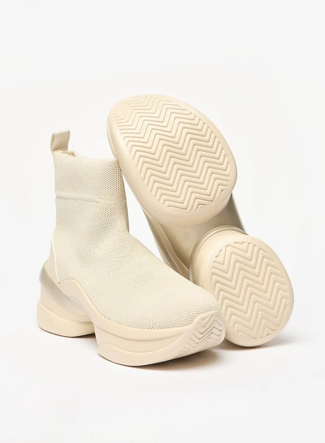 MISSY Women's Textured Slip-On Chunky Ankle Length Boots