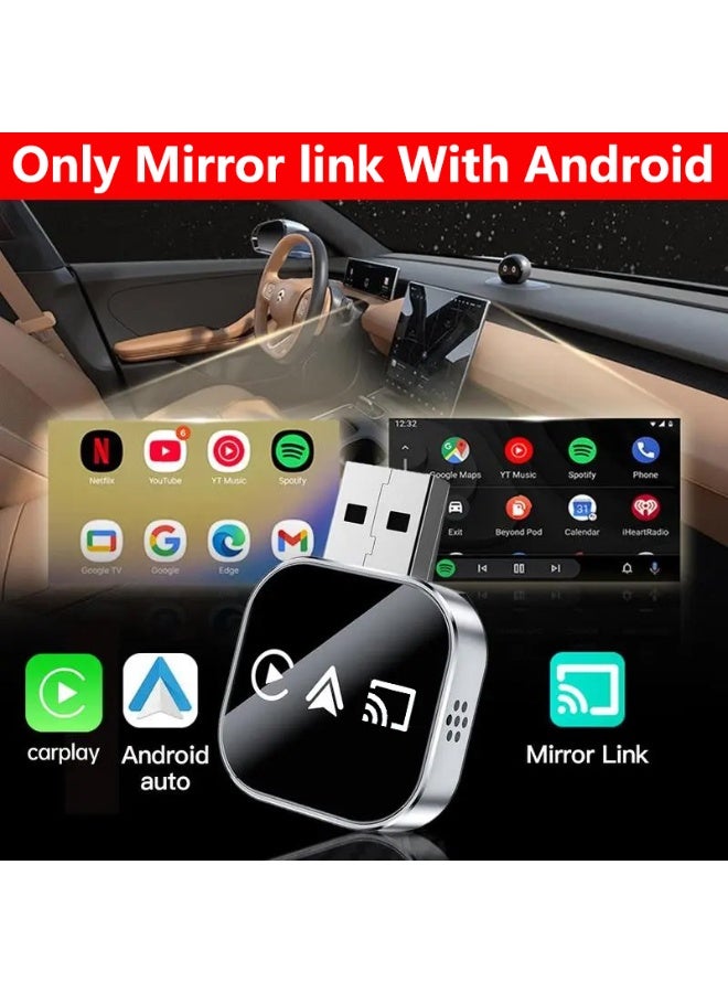 VICTGOAL Wireless CarPlay Adapter with Mirror Link for Android, Seamless CarPlay & Android Auto Conversion, Android - Exclusive Screen Mirroring - Image 5