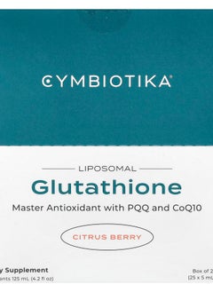 Cymbiotika Glutathione Liposomal Citrus Berry 25 Pouches 5 ml Each 