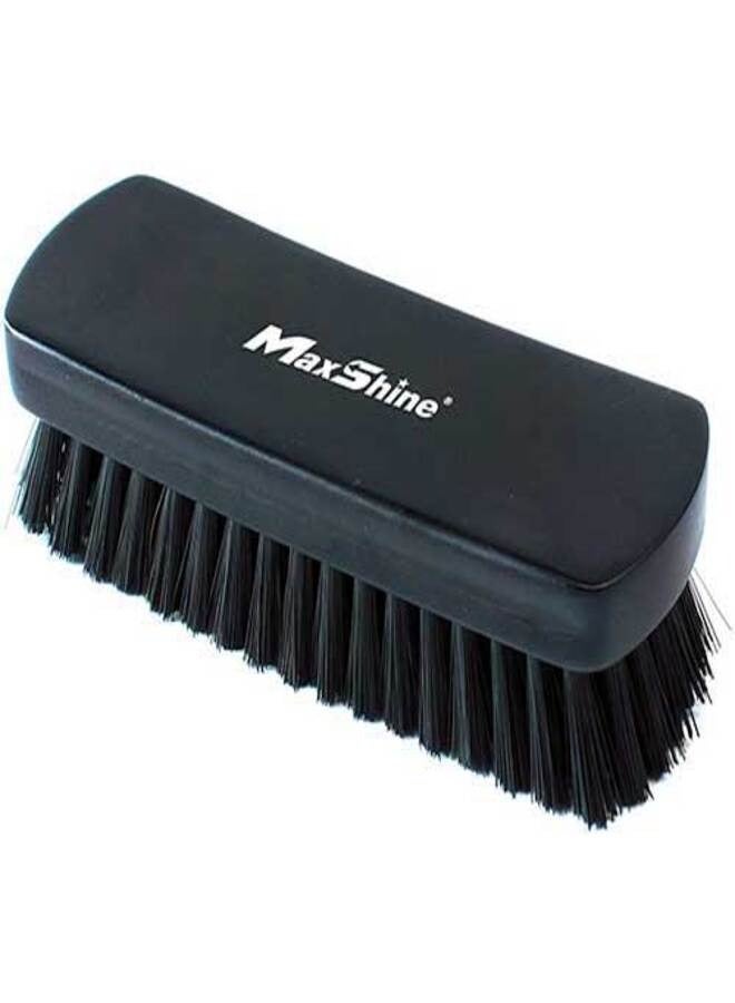 Maxshine Leather & Textile Cleaning Brush 170x60mm – Black Nylon Bristles
