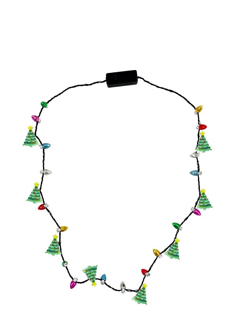 CHRISTMAS MAGIC Light Up Christmas Necklace 90cm 