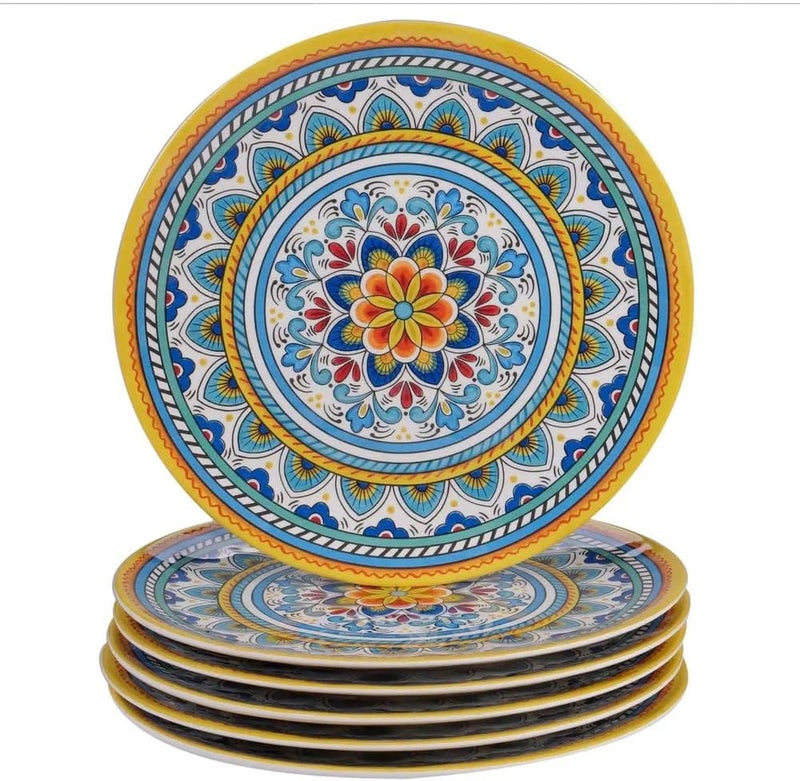 Certified International 28180 Portofino 1 pc Dinner Plate Melamine Heavy Weight 450 Grams 11inch Diameter - Image 2