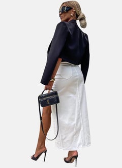 يونيكي White High Rise Maxi Skirts  - Image 4