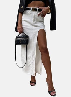 يونيكي White High Rise Maxi Skirts  - Image 1