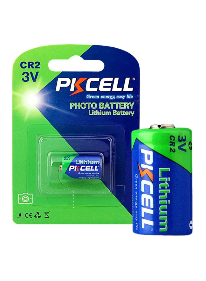 بي كي سيل 1-Piece PKCELL CR2 Lithium 3V PHOTO Battery - Image 1