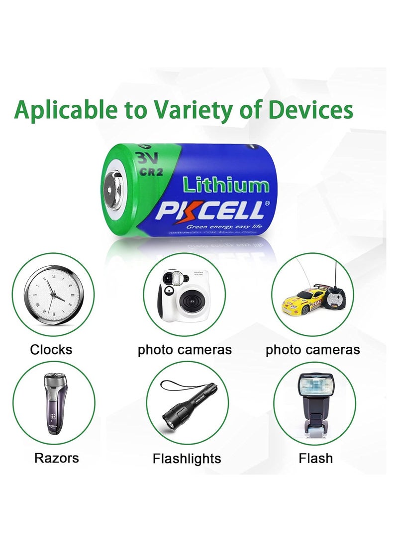 بي كي سيل 1-Piece PKCELL CR2 Lithium 3V PHOTO Battery - Image 5