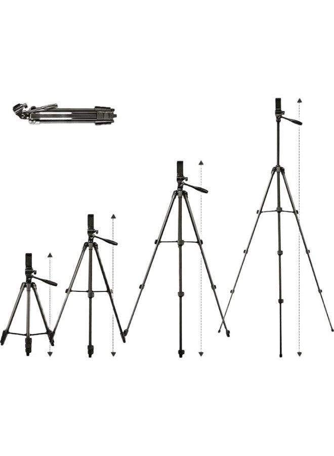 Fotopro Digi-3600 Mirrorless Dslr Digital Camera Phone Horizontal And Vertical Shooting Portable Aluminum Alloy Tripod With Phone Clamp - Image 2