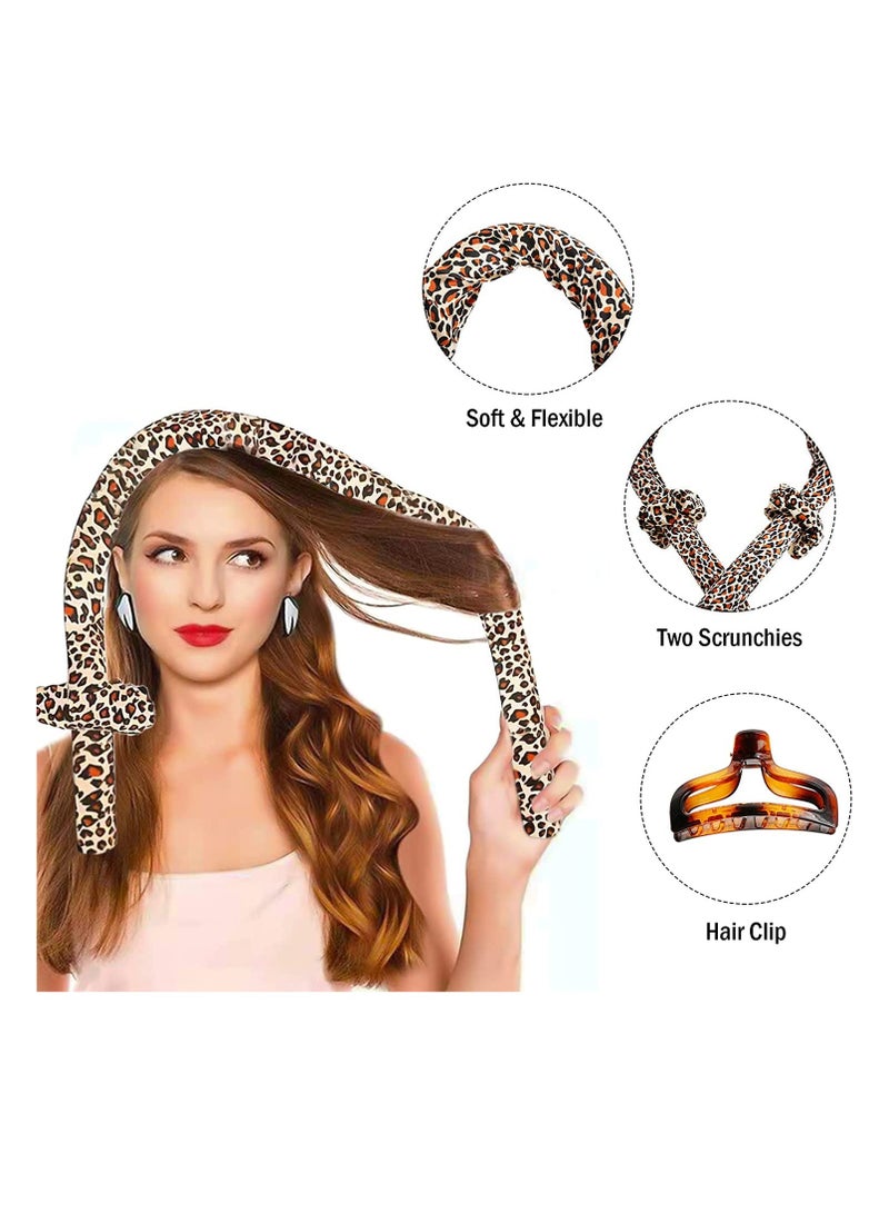 Zikra Heatless Hair Rollers, Hair Curlers for Long Hair with Hair Clips and Scrunchie, No Heat Curls Silk Ribbon Hair Rollers Sleeping Soft Headband Wave Formers Hair Curlers, DIY Hair Styling Tools - Image 3