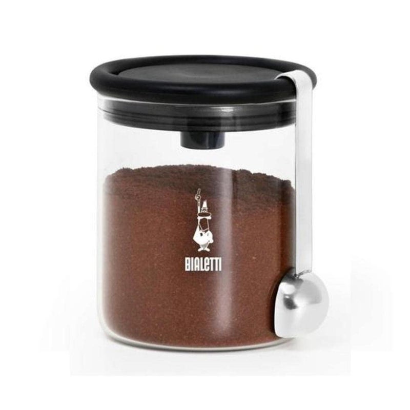 BIALeTTI Bialetti  Smart Coffee Jar Made in Glass to Preserve the Aroma of the Coffee  250g 