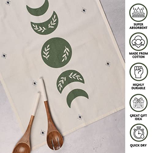 Folkulture Kitchen Towels Set of 3 – 100% Cotton Dish Towels 20x26, Soft and Absorbent Tea Towels for Drying Dishes, Modern Hand Towels for Kitchen and Home Decor - Image 3