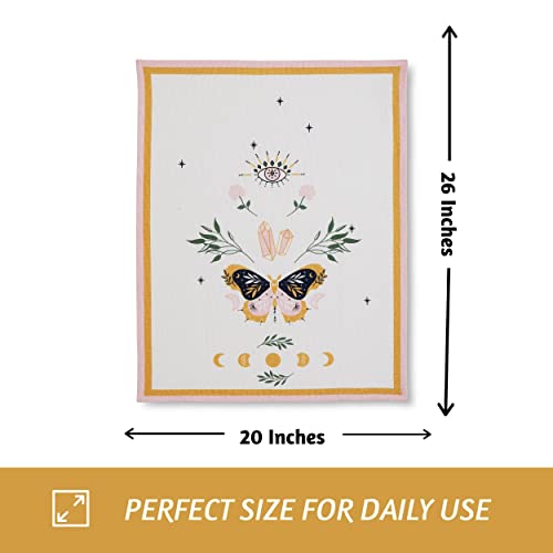 Folkulture Kitchen Towels Set of 3 – 100% Cotton Dish Towels 20x26, Soft and Absorbent Tea Towels for Drying Dishes, Modern Hand Towels for Kitchen and Home Decor - Image 4
