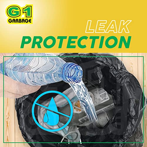 G1 G 1 Extra Large | 29 inch X 39 inch | 4 Packs of 10 Pcs - 40 Pcs | Disposable Garbage Trash Waste Dustbin Bags - Black - Image 5