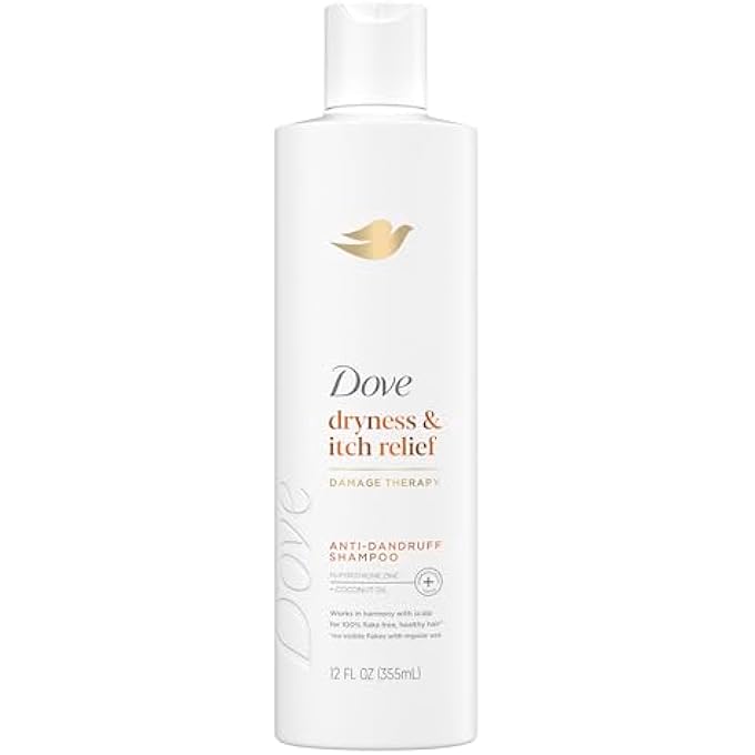 Dove شامبو ديرماكير لفروة الرأس ضد القشرة - تخفيف الجفاف والحكة لفروة الرأس الجافة - علاج فروة الرأس الجافة مع بيريثيون الزنك 12 أونصة سائلة - Image 2