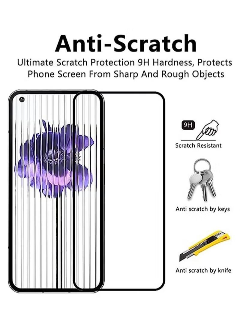 Nothing Phone 1 Screen Case Cover Tempered Glass Screen Protector 9H Hardness Anti-Fingerprint Scratch Resistance for Nothing Phone 1 Accessories Protection - Image 3