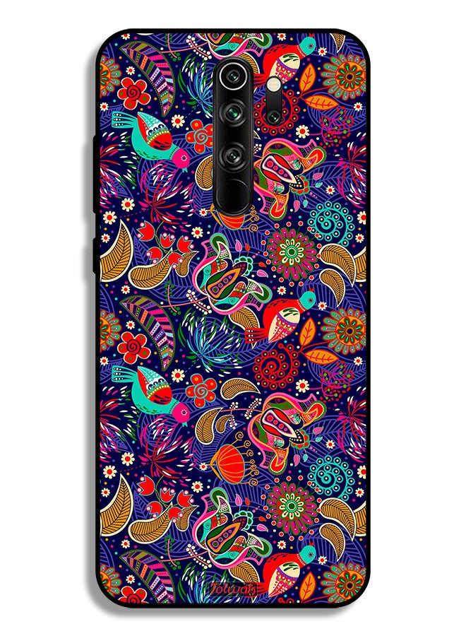 Tolwak Xiaomi Redmi Note 8 Pro Protective Case Cover Pattern Colorful Birds Leaf Flowers - Image 2