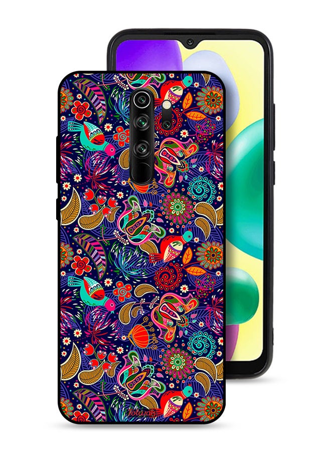 Tolwak Xiaomi Redmi Note 8 Pro Protective Case Cover Pattern Colorful Birds Leaf Flowers - Image 1