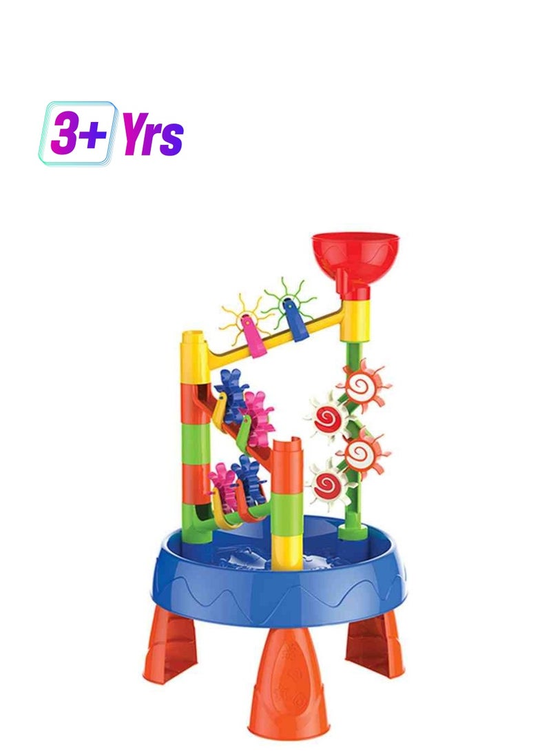 UKR Water Table 23-Piece Plastic Building Set – Beach Activity Toy for Kids | Outdoor Play & Water Fun Toy for Toddlers & Preschoolers - Image 1