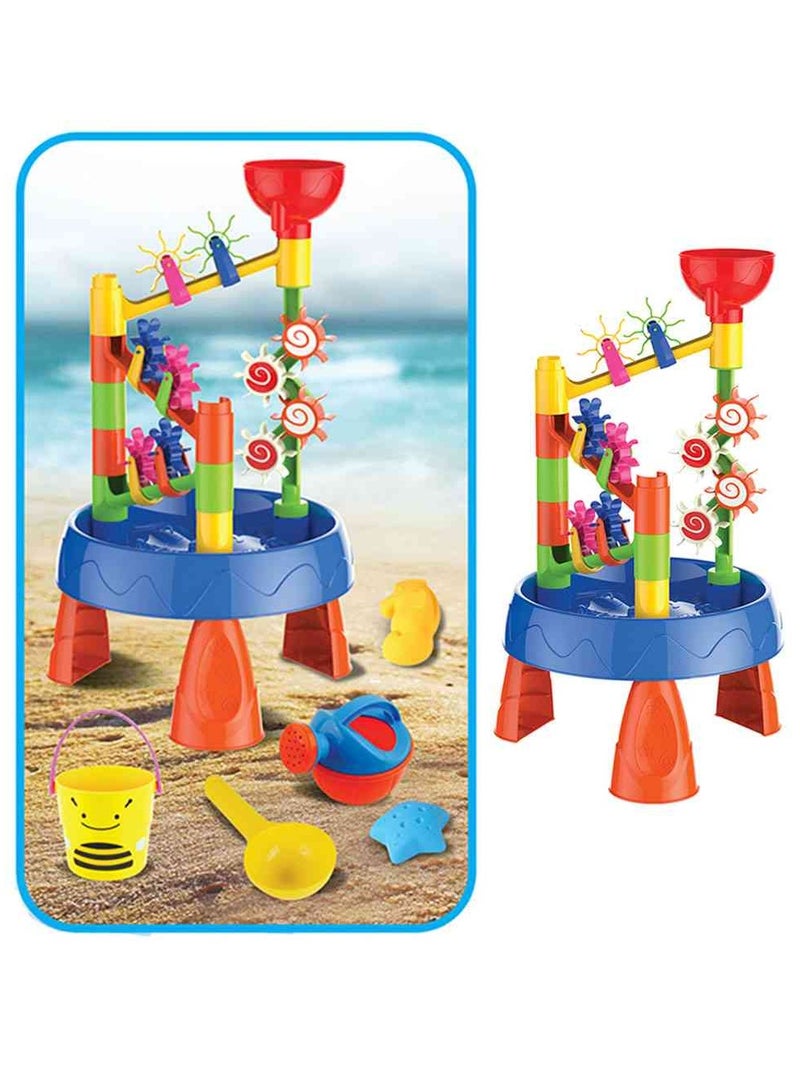 UKR Water Table 23-Piece Plastic Building Set – Beach Activity Toy for Kids | Outdoor Play & Water Fun Toy for Toddlers & Preschoolers - Image 2
