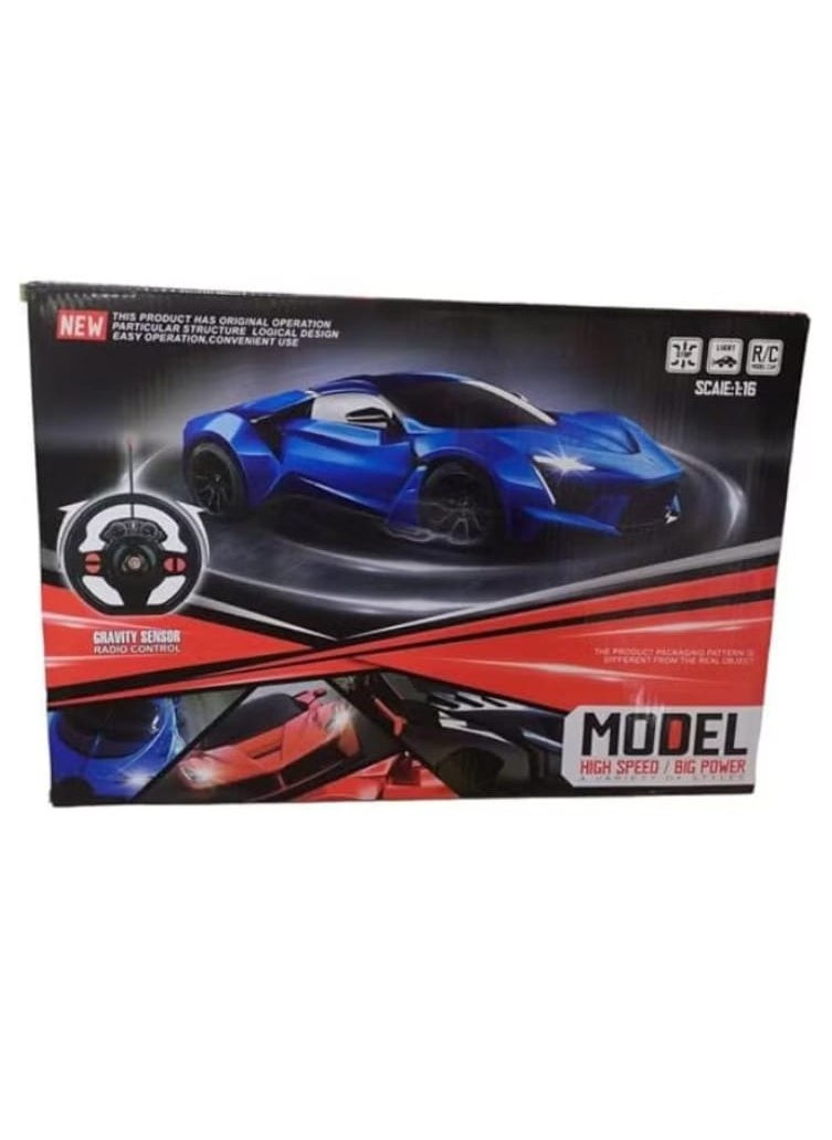 Generic - 1:16 Scale Racing Car with Remote Control and Stylish Pedal Design, Model 898/19, Red. - Image 1