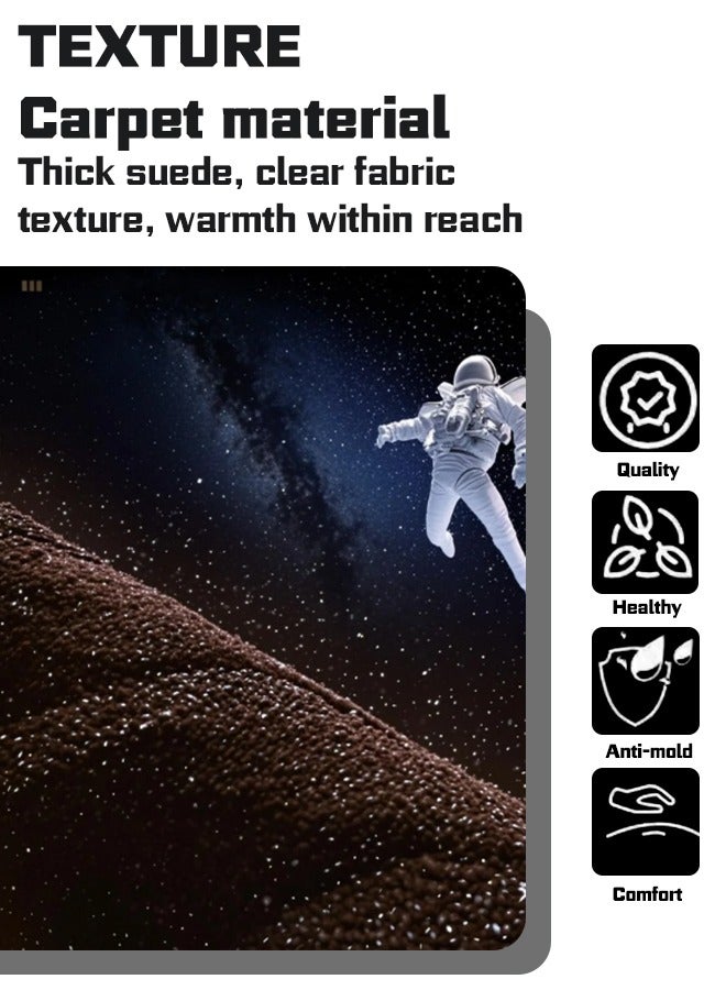 Generic A suitable 2024, icar 03 double-layer black TPE and coffee blanket floor mat, all-weather wear-resistant, non-slip, environmentally friendly and easy to wipe, high-end floor mat, goodcar.  - Image 3