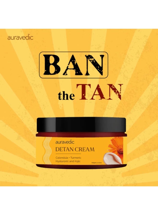 Auravedic Detan Cream for Tan Removal 100g - Image 2
