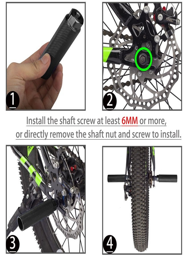 SMALLSTARIII Bike Pegs 2Pcs Aluminum Alloy Anti-Skid Lead Foot Bicycle Pegs 3/8 inch Axles - Image 3