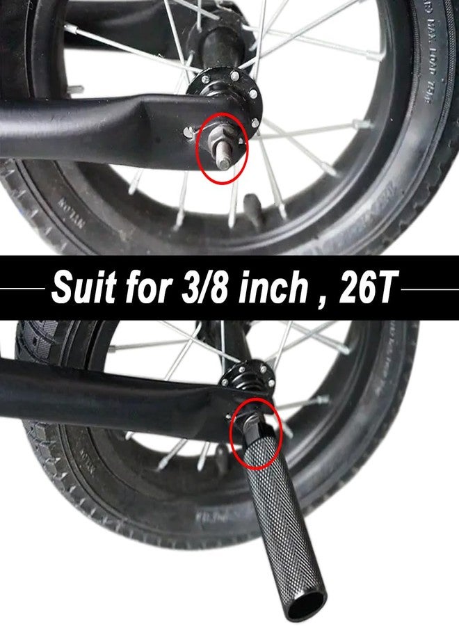 SMALLSTARIII Bike Pegs 2Pcs Aluminum Alloy Anti-Skid Lead Foot Bicycle Pegs 3/8 inch Axles - Image 5