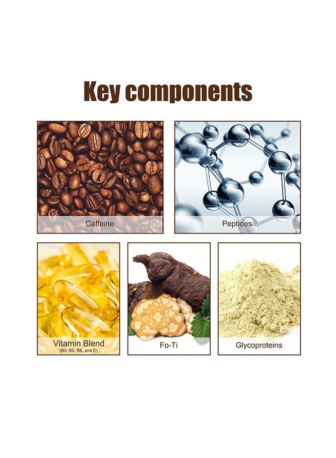 جايسوينغ خلاصة الشعر الأبيض المضادة للشعر الأبيض ، مصل الشعر الداكن المضاد للشيب للرجال والنساء ، تغميق طبيعي ، يعزز صحة الشعر وأكثر سمكا - 30 مل - Image 3