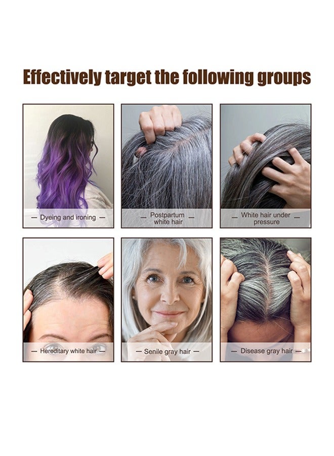 جايسوينغ خلاصة الشعر الأبيض المضادة للشعر الأبيض ، مصل الشعر الداكن المضاد للشيب للرجال والنساء ، تغميق طبيعي ، يعزز صحة الشعر وأكثر سمكا - 30 مل - Image 2