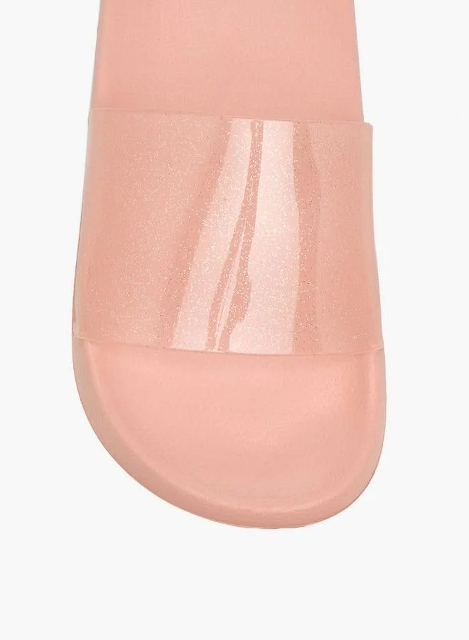 Celeste PINK Women Glitter Print Slides for Women | Best Price UAE