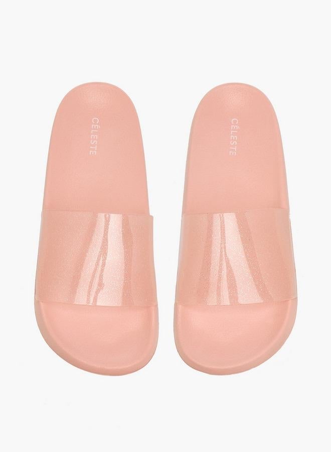 Celeste Women Glitter Print Slides - Image 2