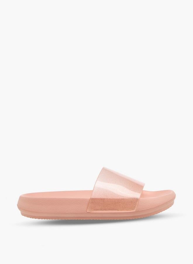 Celeste Women Glitter Print Slides - Image 1