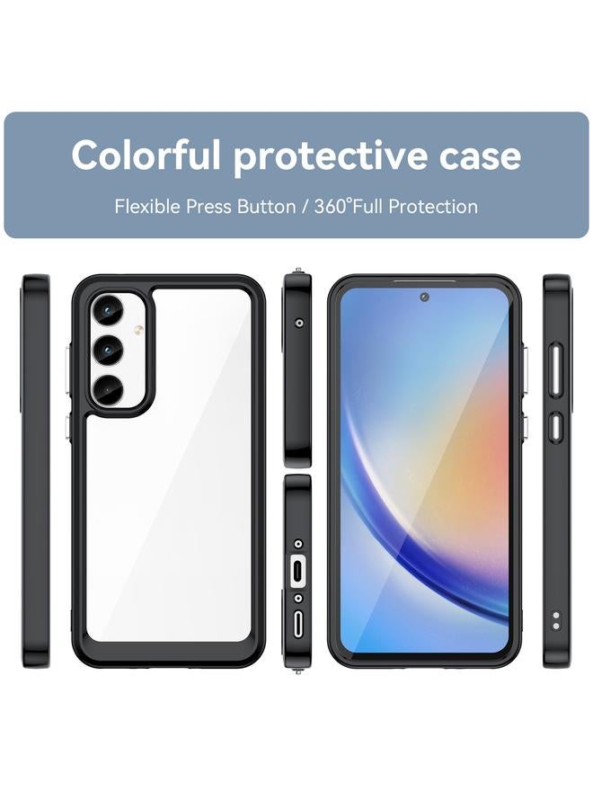 S-TOP Case For Samsung Galaxy A55 Colorful Series Acrylic Hybrid TPU Phone Case - Image 2