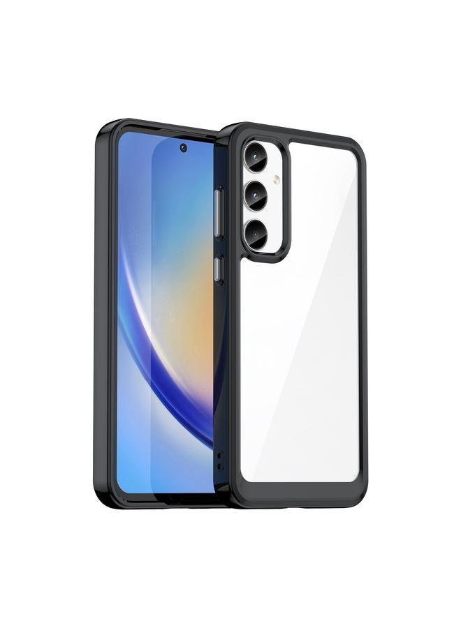 S-TOP Case For Samsung Galaxy A55 Colorful Series Acrylic Hybrid TPU Phone Case - Image 1
