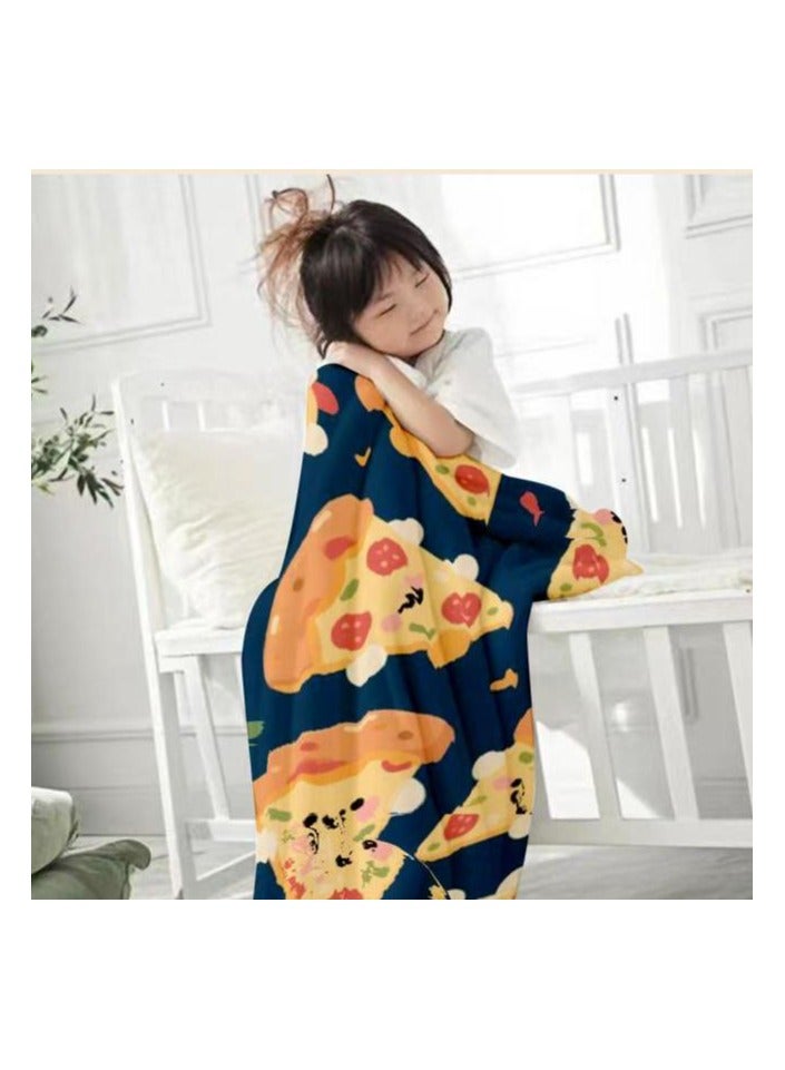 general Children's or student cartoon flannel thin blanket (warm and comfortable, suitable for sleep, games) 100cm*150cm - Image 1