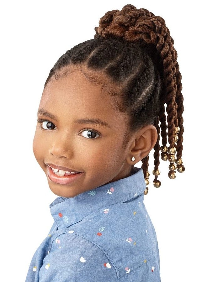 Outre Lil Looks Drawstring Ponytail - BEADED TWISTS 12" (1B) - Image 2