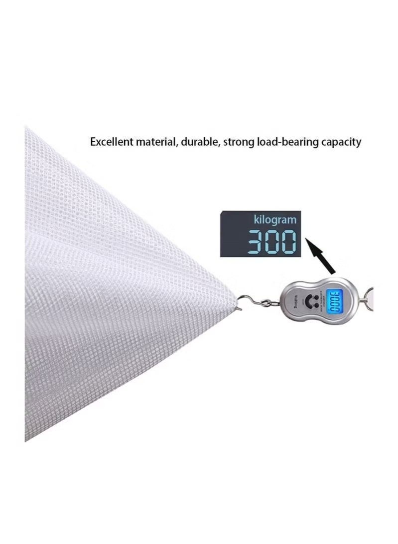 ZVEV Safety Stair Railing Net Children's Outdoor Balcony Fence Protection Mesh No Drilling For Dog Cat Window 300x78cm White - Image 4