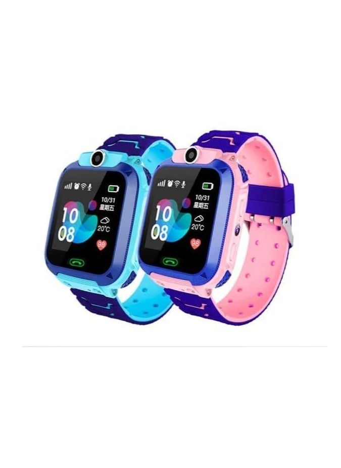 ELTRAZONE Newest Model Q12 GPS Smart Watch for iOS for Kids Android Q12 Kids 1.44in Waterproof Finder Anti Lost Monitor Smartwatches (Blue) - Image 5