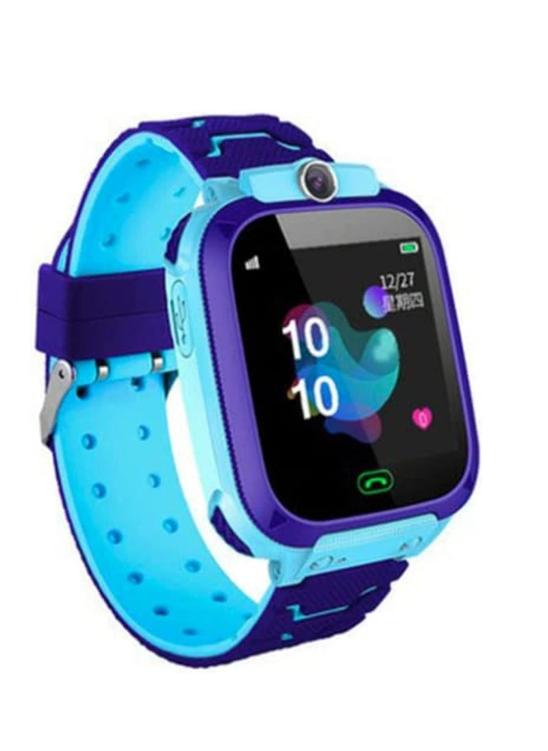 ELTRAZONE Newest Model Q12 GPS Smart Watch for iOS for Kids Android Q12 Kids 1.44in Waterproof Finder Anti Lost Monitor Smartwatches (Blue) - Image 2