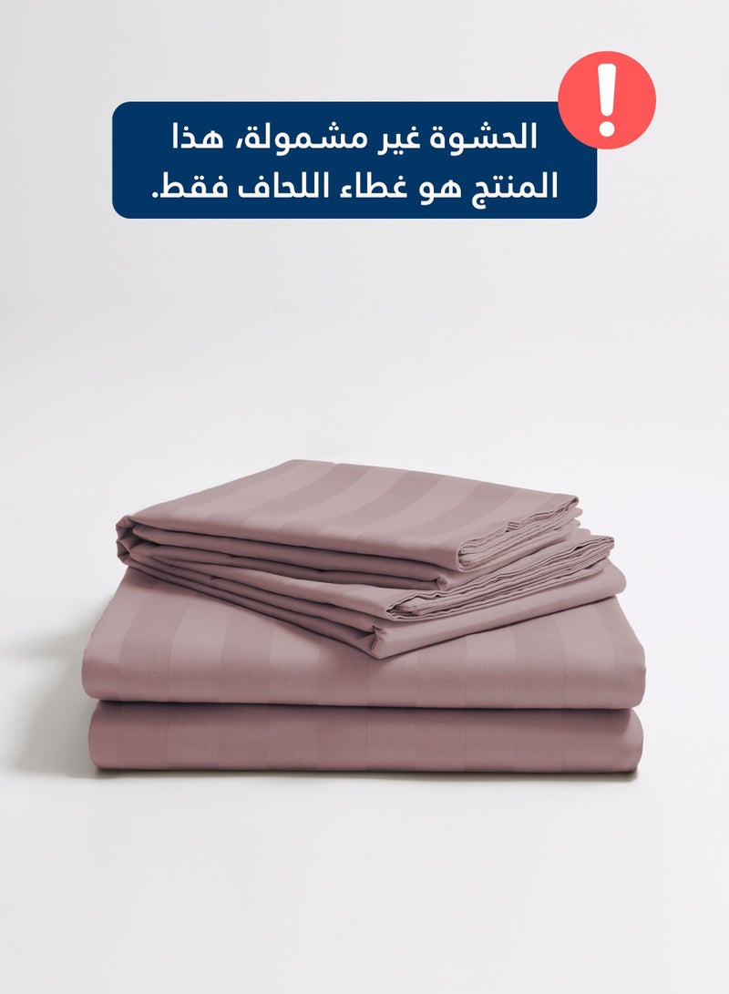 Master Home Textile Cotton Hotel Duvet Cover Sets, Fits 200 cm x 200 cm Size Bed,  6 Pcs King Size, Hotel Stripe Pattern - Image 3