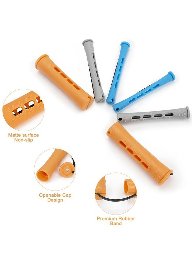 BELICOO 108 Pieces Hair Rollers Plastic Perming Rods Hair Curls Rollers Set 0.9 cm/ 1.5 cm/ 2.2 cm Hair Perm Kit for Hairdressing Hair Styling or DIY Tool - Image 3